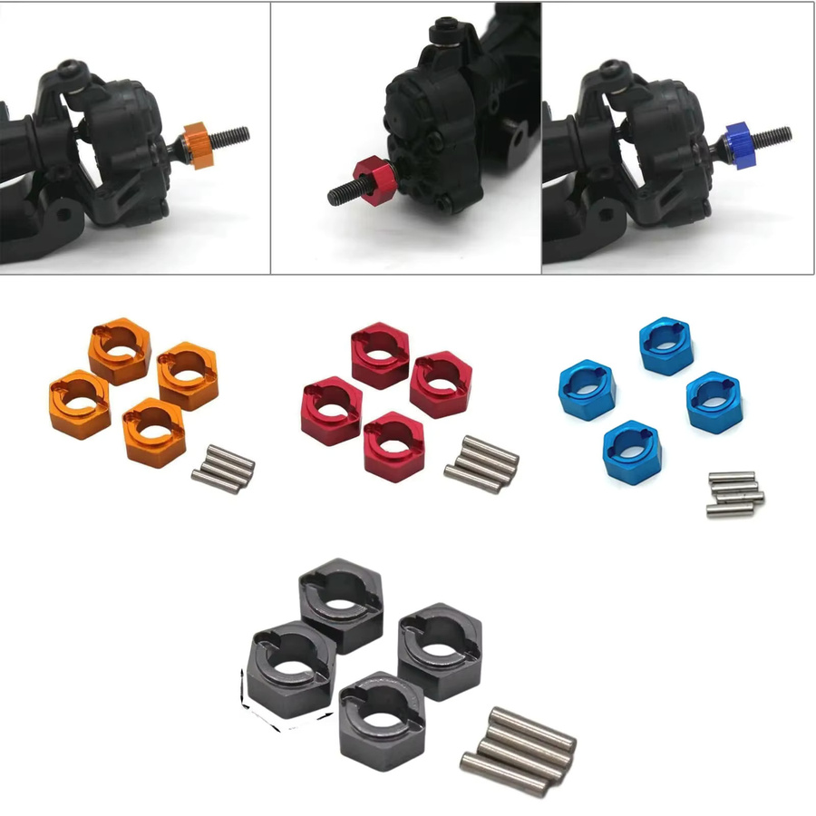 FMS Rad Hex Stick Hub Adapter Metall, 4-teiliges Set, Zubehör - Bild 1