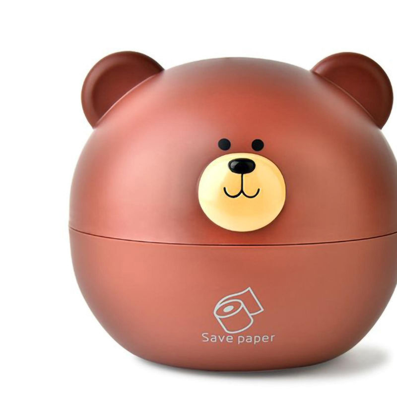CosyHome Taschentuchbox Bär Design aus Kunststoff in Braun - Bild 2
