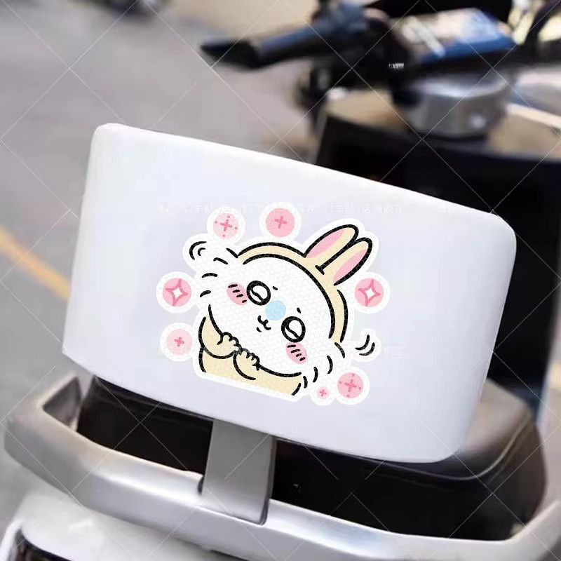 Chiikawa Momoka Reflektierende Kawaii Anime Aufkleber in Mehrfarbig - Bild 2