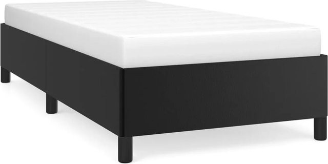 vidaXL Bettgestell gepolstert in Schwarz aus Kunstleder B/T/H: 100 x 200 x 35 cm - Bild 1