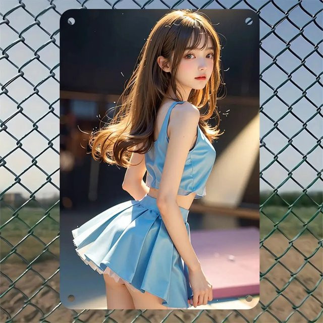 CIFBUY Retro Anime Blechschild Vintage Metall Wanddekoration Mehrfarbig B: 30,48 cm, H: 20,32 cm - Bild 1