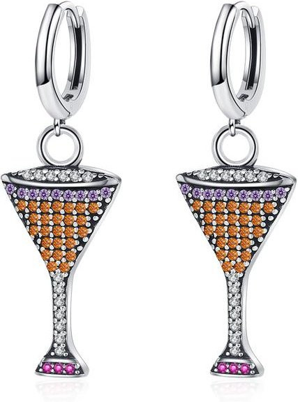 Wucifang Jewelry Ohrringe, 925 Silber, Zirkonia, Damen - Bild 1