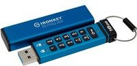 Kingston IronKey Keypad 200 Hardware-verschlüsselter USB-Stick, 16 GB, Blau - Bild 1