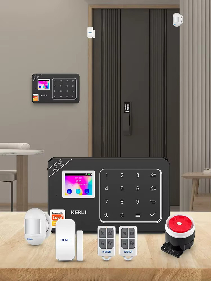 KERUI Smart Home Alarmsystem W184 Schwarz 4G WIFI GSM Einbruchschutz für Fenster und Türen via Tuya App - Bild 7