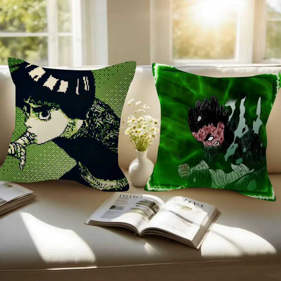 Anime Black Rock Lee Kissenbezug Naruto Deko für dein Wohnzimmer - Bild 2