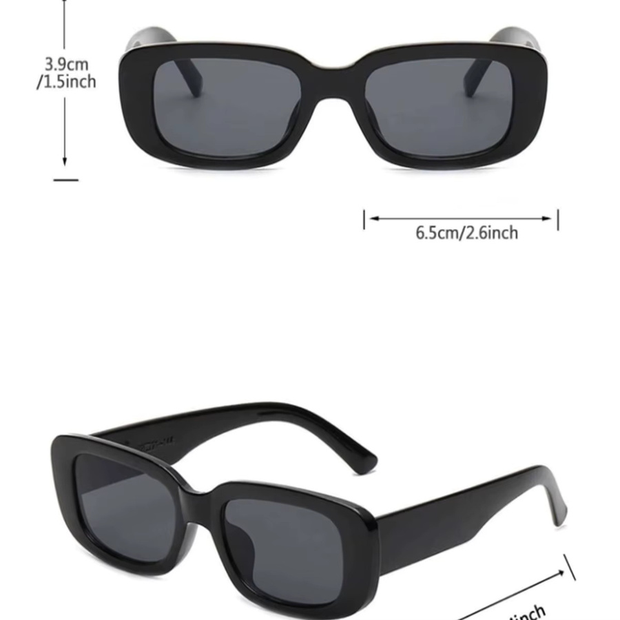 Glazzy Sonnenbrille, quadratisch, Damen, Vollrand, Kunststoff - Bild 3
