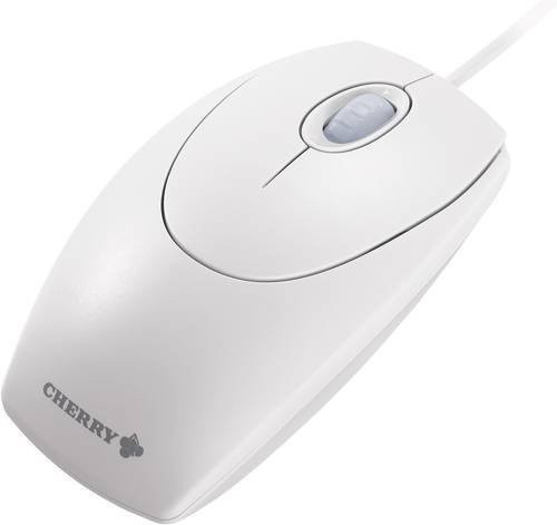 Cherry WheelMouse M-5400 Optische USB-Maus in Hellgrau mit 1000 dpi und 3 Tasten - Bild 1