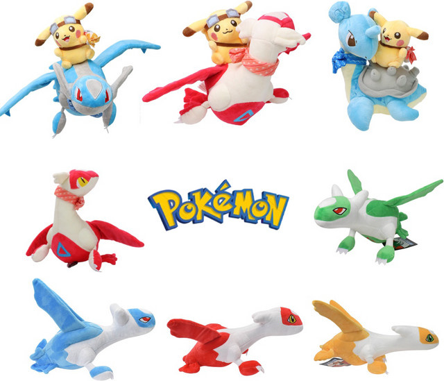 DUODUOBAO Pokémon Latias Latios Lapras Pikachu, Stoffpuppe, bunt - Bild 1