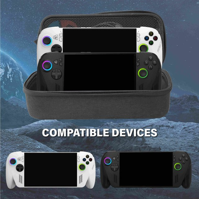 Asus ROG Tragetasche für Xbox Ally X und ROG Ally, universelle Hartschale mit Reißverschluss, Schwarz - Bild 1