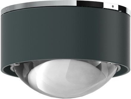 Top Light Puk Mini One 2 Deckenleuchte in Anthrazit Matt mit Chrom und matter Glaslinse - Bild 1