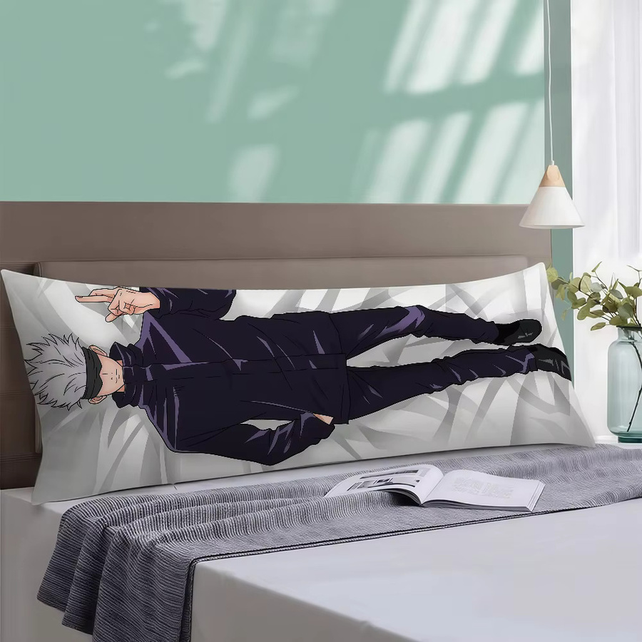Jujutsu Kaisen Gojo Satoru Dakimakura-Hülle Rechteckiges Körperkissen Bezug, Mehrfarbig, B x H: 51 x 137 cm - Bild 4