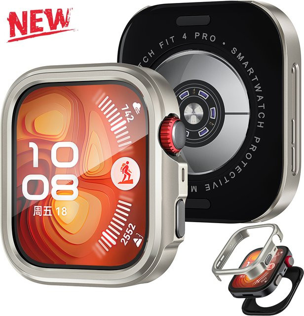 FancyWrist Uhrenhülle Hartmetall, Huawei Watch Fit 4 Pro, Roségold - Bild 1