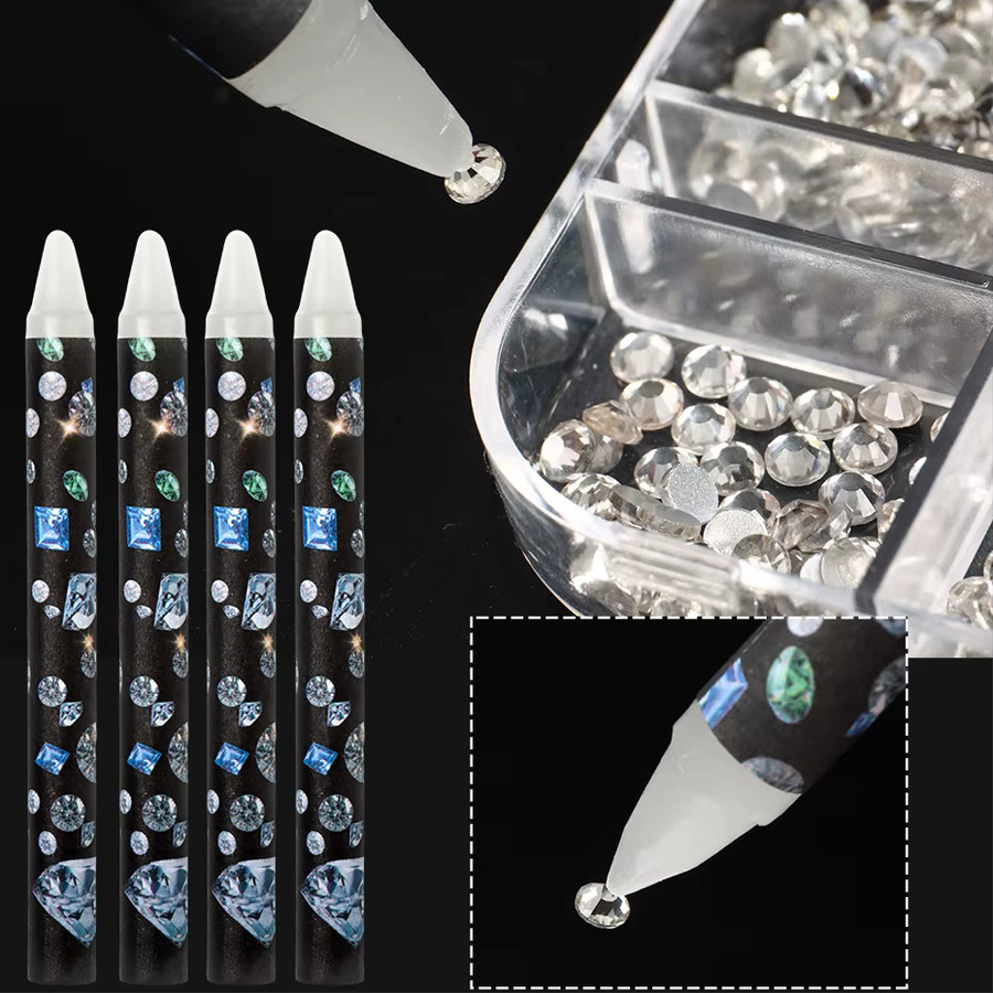 Full Beauty Wachs-Nagelkunst-Stift, Nagelrhinestone-Picker, 5/10 Stück - Bild 5