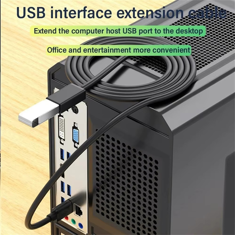 USB 3.0 Verlängerungskabel Stecker auf Buchse in Schwarz für schnelle Datenübertragung und Smart TV Zubehör - Bild 3