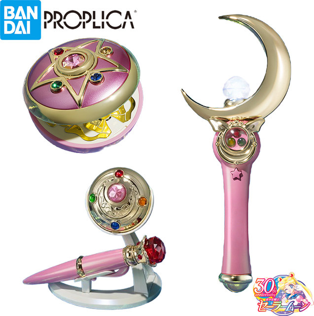 BANDAI Sailor Moon Proplica Mond Stick Transformation Brosche, Figur - Bild 1