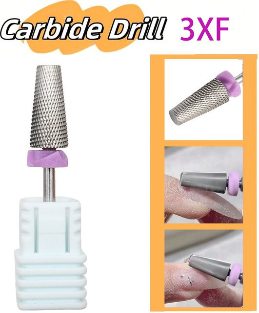 Easy Nail Hartmetall Fräser, Wolfram Bohrer für Maniküre, Unisex - Bild 1
