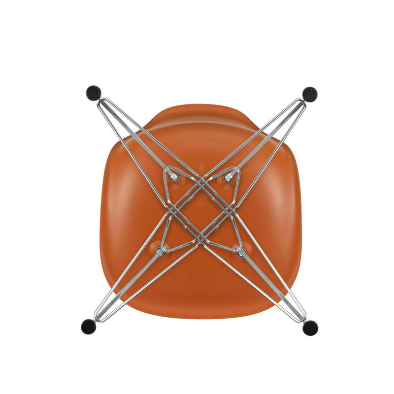 Vitra DSR Eames Plastic Side Chair aus Polypropylen in Orange matt - Bild 2