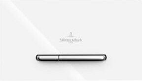 Villeroy & Boch WC-Betätigungsplatte ViConnect 300S Dual Flush, Kunststoff, weiß, B/T/H: 25,3 x 14,5 x 2,0 cm - Bild 1