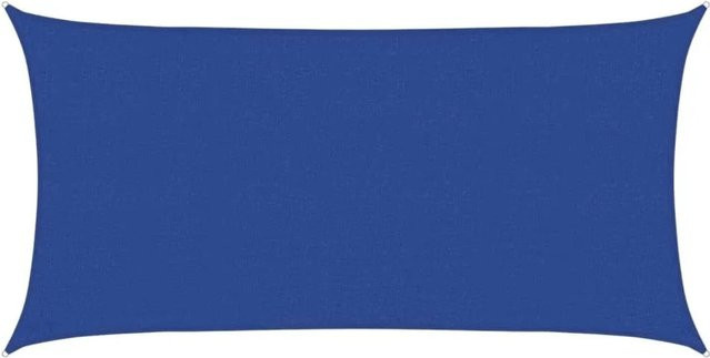 vidaXL Sonnensegel aus HDPE in Blau, Rechteckig, B x T: 2 x 3,5 m mit 90% UV-Schutz - Bild 1