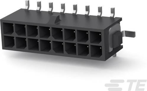 TE Connectivity Einbau-Stiftleiste Standard Schwarz aus Kunststoff 1-1586842-6 Tape on Full reel - Bild 1