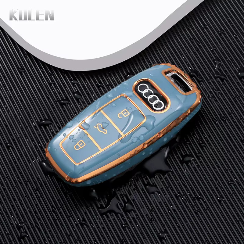 KOLEN TPU Schlüsselhülle für Audi A6 A7 A8 C8 Q8 D5 E-Tron Fernbedienung und Keyless Go Fob Schutzhülle - Bild 5