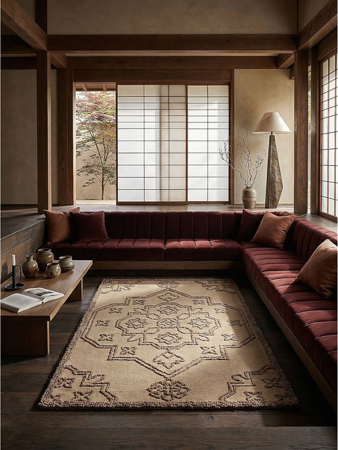 Hochflorteppich Orient TINGIR von Kadima Design in Beige, B/T: 200 x 290 cm - Bild 1