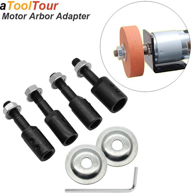 atooltour Motorwelle Dorn Kupplung Extender Hülse Spindel Paar als Spannfutter Adapter zur Verlängerung für rotierende Schleifscheiben und Bohrer - Bild 1