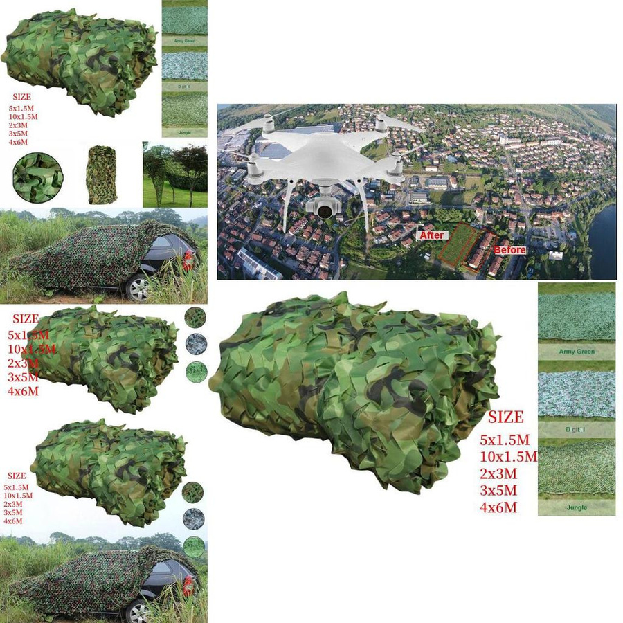 ZebraBrine Tarnnetz in Grün für militärische Zwecke und Sonnenschutz, B x H: 5 x 1,5 m - Bild 2