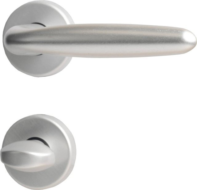 Rosetten-Garnitur Ray-R Alpertec für Bad- und WC-Türen aus Aluminium in Silber eloxiert - Bild 1