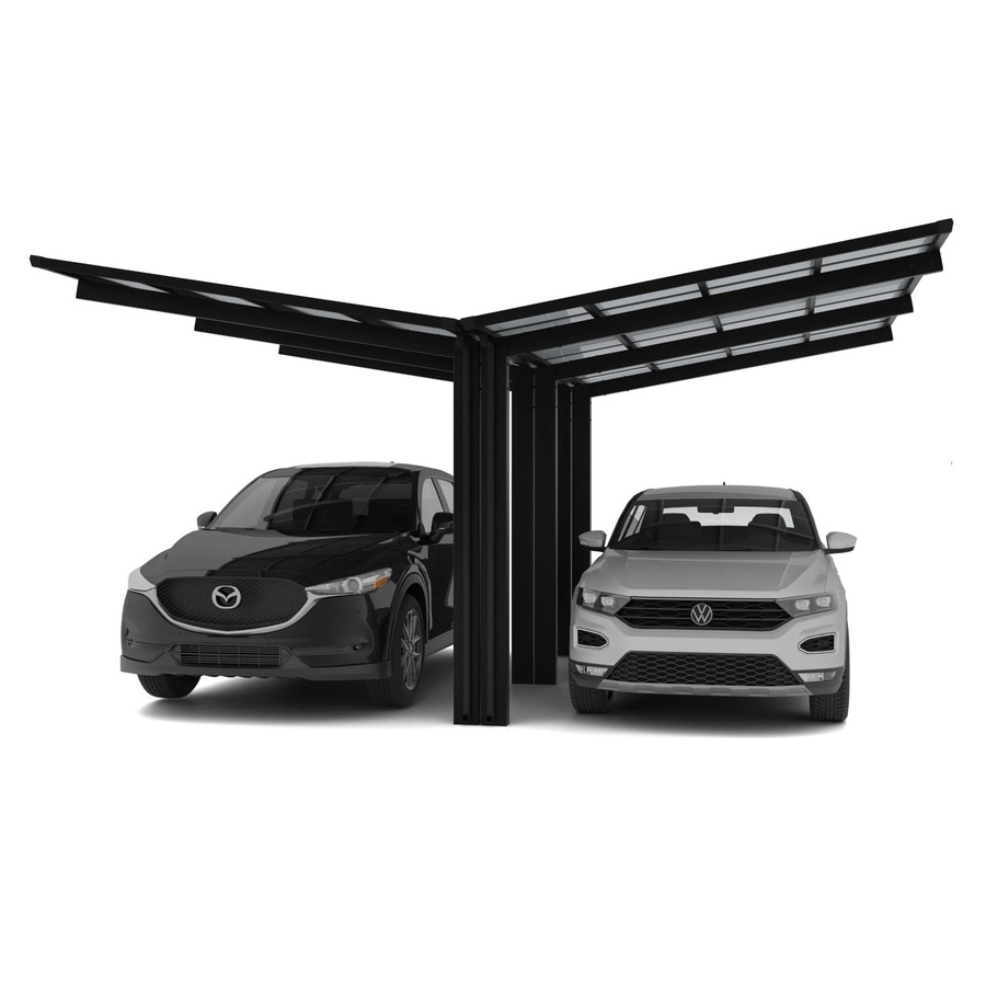 Ximax Doppelcarport Linea Typ 110 Schwarz B/T: 547,6 x 495,4 cm - Bild 2