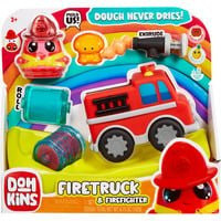 MGA Entertainment DohKins Feuerwehr mit Feuerwehrauto und Feuerwehrleuten Knet-Set - Bild 1