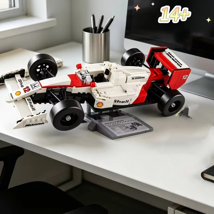 Potdemiel MP4/4 Rennwagen-Modell, Puzzle-Bausteine, 693 Teile, ab 14 Jahren - Bild 2