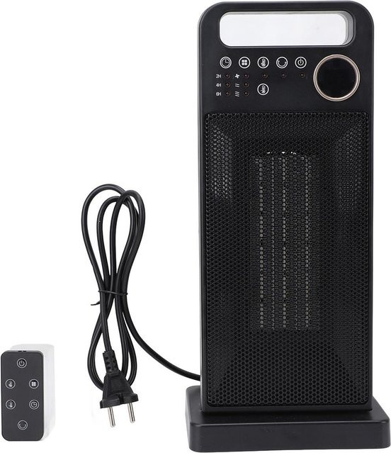 Aimo Oszillierende PTC Keramik Raumheizung mit 3 Heizstufen und Fernbedienung, Schwarz - Bild 1