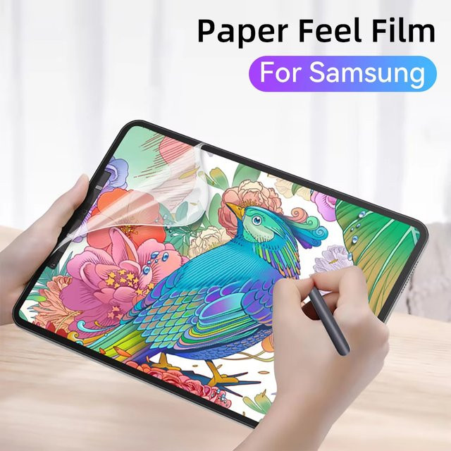 Displayschutzfolie mit Papiergefühl für Samsung Galaxy Tab S10, S9, S8, S7, S6 Lite, S4, A9 Plus, A8, A7, A7 Lite – Transparente Vollabdeckung ohne Glas - Bild 1