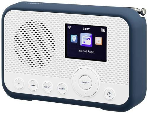 Sangean WFR-39 Internet Taschenradio mit DAB, UKW und WLAN für Spotify in Weiß und Blau - Bild 1