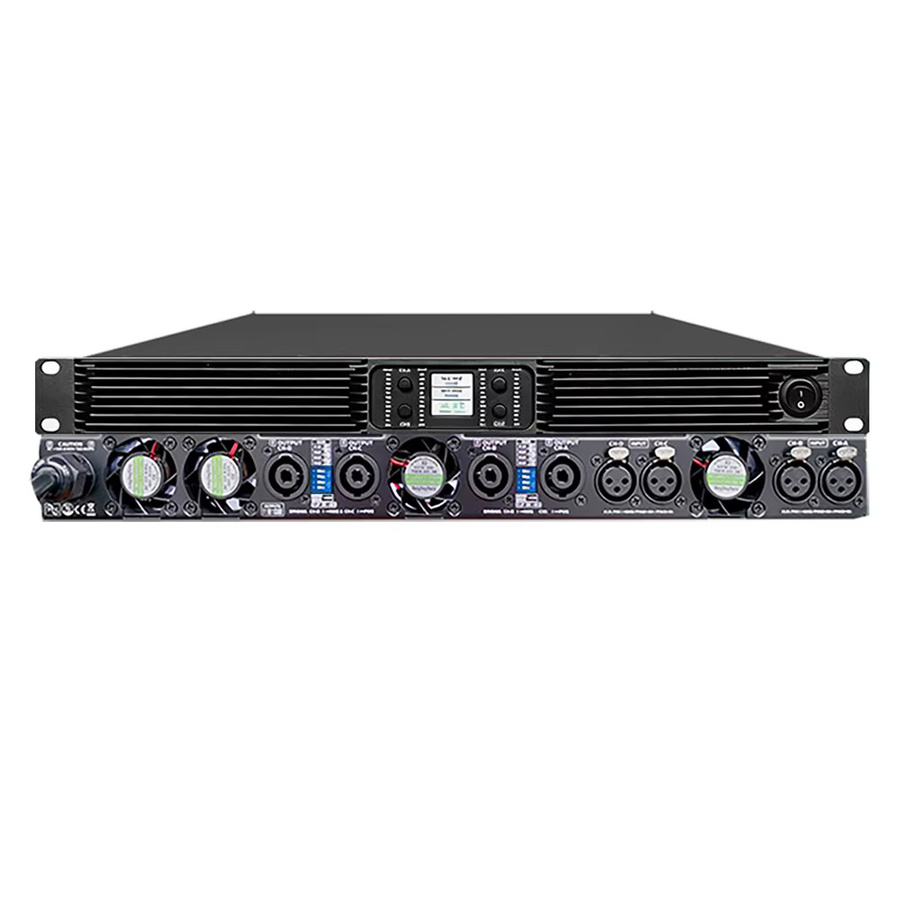 Shenndare 4-Kanal Audio-Leistungsverstärker Klasse D in Schwarz für Subwoofer und Line Array Lautsprecher mit 4x2800W - Bild 6