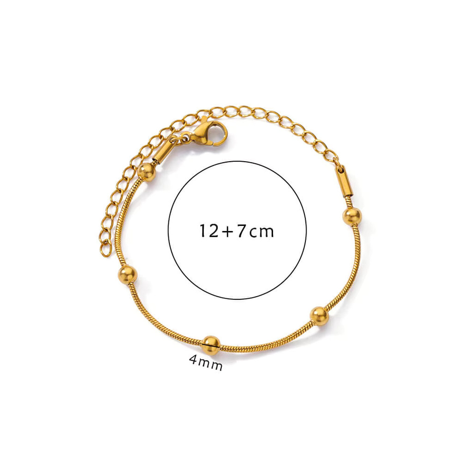 ICFTZWE Armband Edelstahl, Gold, Perle, Damen - Bild 2