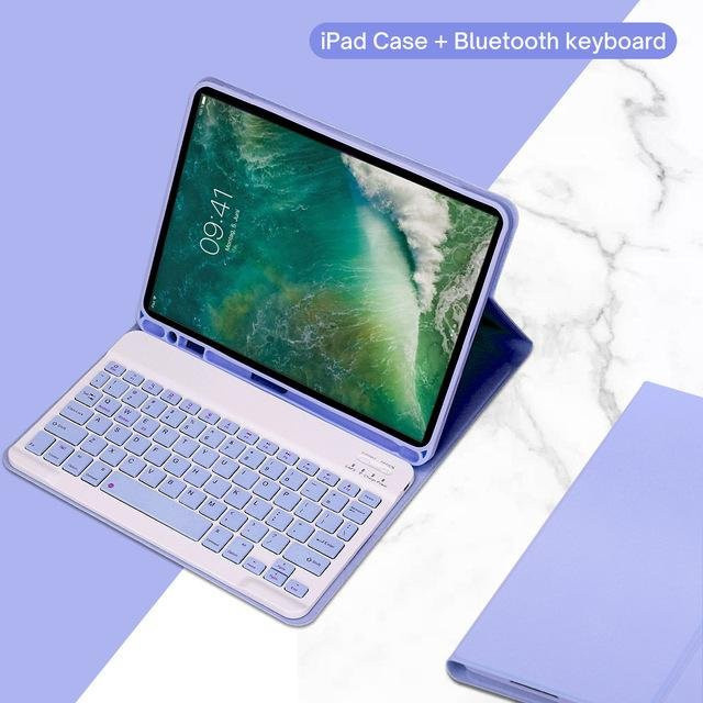 Samsung Schutzhülle mit abnehmbarer Bluetooth-Tastatur für Galaxy Tab S7 11 und Tab S8 11 in Lila - Bild 1