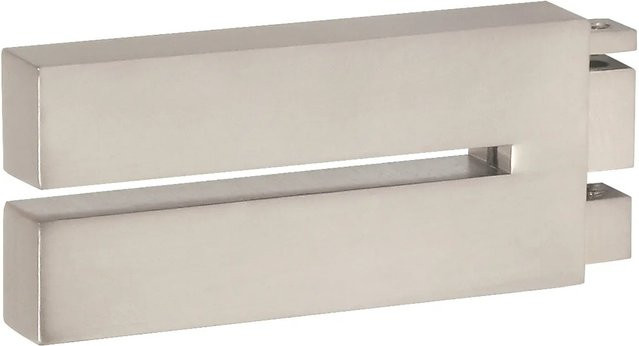 Mydeco Gardinenstange-Endstück Slot in Edelstahl-Optik, Silber, Durchmesser: 3,2 cm, Breite: 1,1 cm - Bild 1