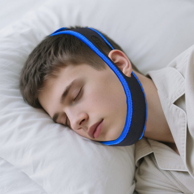 Verstellbarer Nacht-Schlaf-Kinnriemen, Unisex - Bild 1