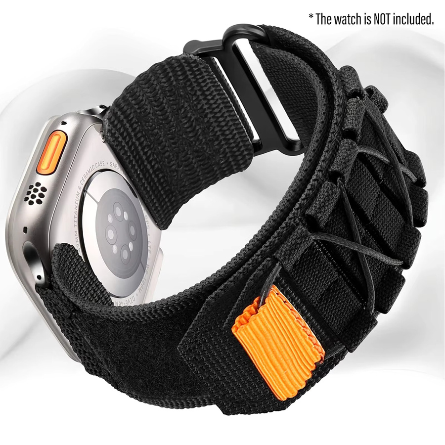 Vwar Uhrenarmband Textil/NATO, Schwarz, Unisex - Bild 3