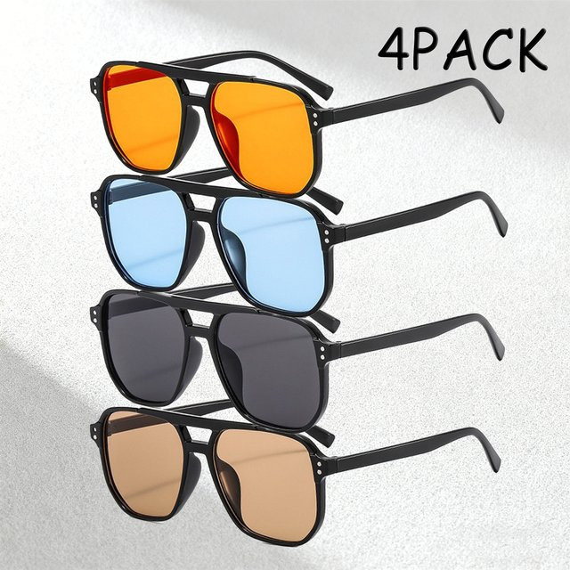 Hindfield Sonnenbrille, Herren, Vollrand, Square, Kunststoff, orange, multicolour - Bild 1