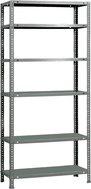 PROREGAL Schraubregal Panda Tall in Grau mit 6 Fachböden, H x B x T: 200 x 90 x 40 cm - Bild 1