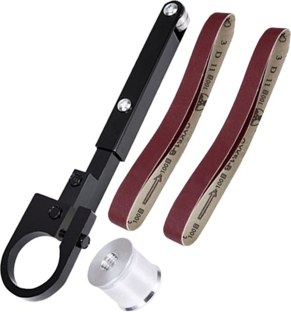 DAZZLEEX Bandschleifmaschine zum Umbau von Winkelschleifern für Modelle 100, 115 und 125 in Schwarz - Bild 1