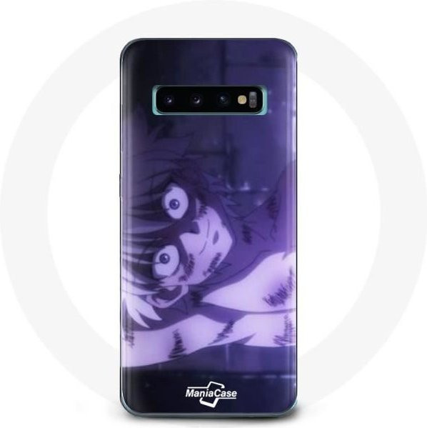 MANIACASE Handyhülle für Samsung Galaxy S10 Plus im Hunter x Hunter Manga Killua Zoldyck Design in Schwarz und Lila - Bild 1