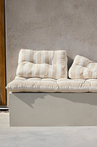 Jotex Auflagenset ISLA in Beige mit Streifenmuster, B/T: 80 x 120 cm - Bild 1