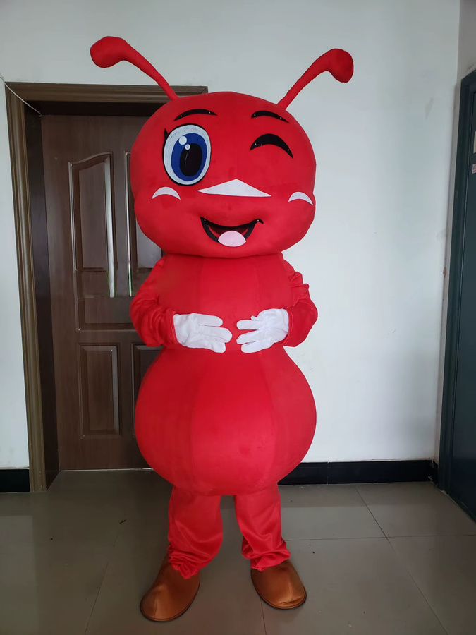 Kleine Ameise Maskottchen Kostüm, Puppe, Rot - Bild 1