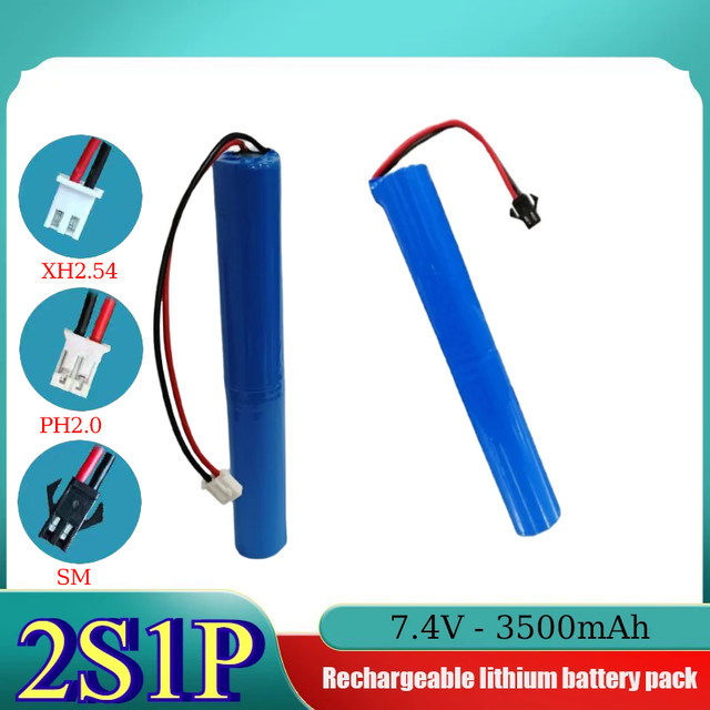 SUYIJIA Lithium-Ionen-Akku 7,4 V 3500 mAh 18650 2S1P mit eingebautem BMS in Blau - Bild 1