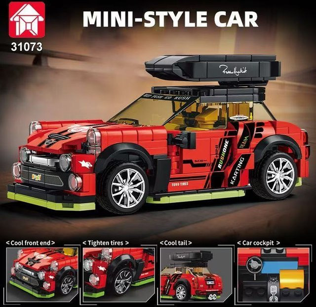 Leyi Technik City Rennsportfahrzeug-Modellbausatz, 358 Teile - Bild 1