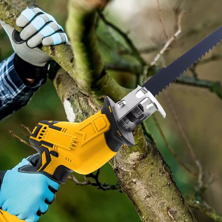DeWalt Akku-Säbelsäge mit variabler Geschwindigkeit in Gelb für Holz und PVC, 20 V - Bild 6